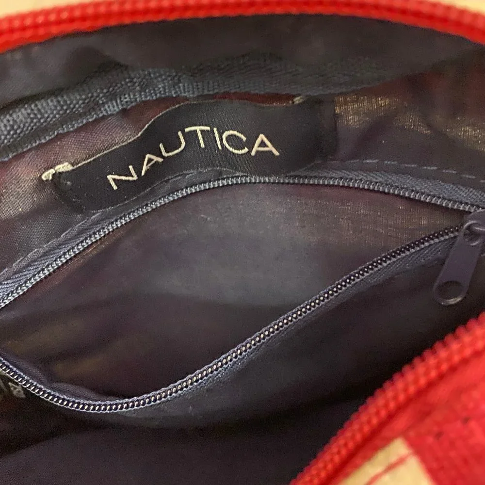 Nautica Heart Pink Striped Cotton Bag